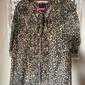 Torrid Animal Print Blouse (Torrid size 1)